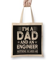 Mens Dad And Engineer Funny Fathers Gift Ideas Bez Çanta Uzun Saplı