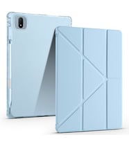 Honor Pad GT Pro Uyumlu Kılıf Zore Tri Folding Kalem Bölmeli Standlı Kılıf (Mavi)