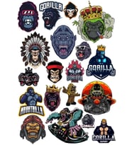 Goril Sticker Set 11 20 Parça Telefon, Tablet, Defter, Laptop Sticker