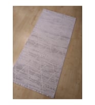 HALIMARKA K-TKY 1706 GRİ BEYAZ BEYAZ HALI YOLLUK 97X200 CM