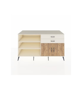 Kronos Konsol 3 Raflı 2 Çekmeceli 2 Kapaklı 176x59x99 Aytaşı-Çam/Aytaşı