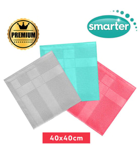 SMARTER PREMİUM 3'LÜ MİKROFİBER TEMİZLİK BEZİ (40x40) (Yeşil)