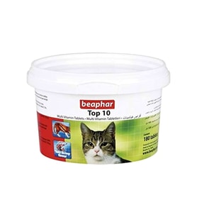 Beaphar Top 10 Multi Vitamin Tablets Kedi Vitamini 180 Adet