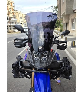 MOTOCAM Yamaha Tenere 700 World Raid Ön Cam 2023-2024 Model 45cm Siyah Renkli 4mm
