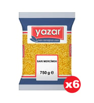 Yazar Sarı Mercimek 750 Gr x 6 Adet