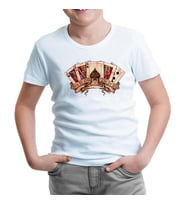 Poker Kartlar - Born to Lose Beyaz Çocuk Tshirt