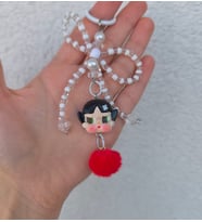 CryBaby Bileklikli Telefon Aksesuarı ve Anahtarlık 1 ADET (Kırmızı)