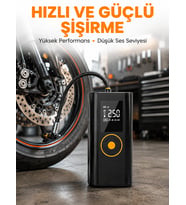 Taşınabilir Dijital Lastik Şişirme Cihazı Güvenli ve Pratik Kullanım Yeni Nesil