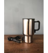 Su Isıtıcılı Termos Bardak Araba Kamp Kettle Çakmaklık Girişli Paslanmaz Çelik