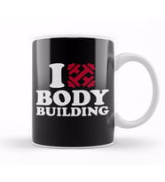 I love Bodybuilding Kupa Bardak Porselen