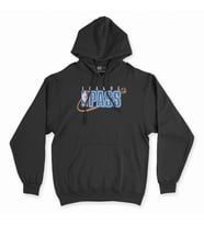 NBA League Pass Siyah Kapşonlu Sweatshirt Hoddie