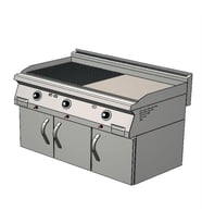 CSA Karacasan 900 Seri Dolaplı 120 cm Doğalgazlı Yarı Kanallı Izgara(120x90x85Cm)
