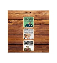 Atatürk Sözleri Üçlü Retro Ahşap Poster