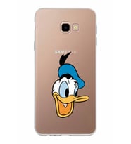 Samsung Galaxy J4 Plus Kapak Donald Duck Tasarımlı Şeffaf Silikon Kılıf