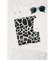 Siyah Beyaz Inek Desenli Bilek Destekli Dikdörtgen Mouse Pad Mouse Altlığı.