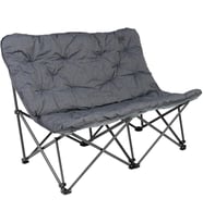 Kingcamp Lemon Lux Double Ultra Konforlu Çift Kişilik Kamp Sandalyesi Grey
