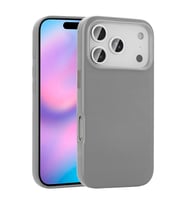 Apple iPhone 17 Pro Max Uyumlu Kılıf M-safe Şarj Özellikli PU Deri Görünümlü Zore Kupra Kapak (Gri)