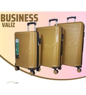 BUSINESS- GOLD 3 LÜ SET VALİZ