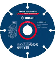 Bosch 1X Expert Carbide Multi Wheel Kesici Diskler (Sert Ahşap, Çivili Ahşap, Plastik, Alçıpan Panel (Standart)
