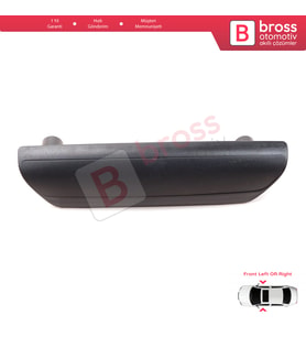 VW Transporter T5 Makyajsız Kasa 2003-2009 İçin Ön İç Kapı Kolu Tutamağı Siyah 7H0867179F 80F
