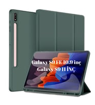 Samsung Galaxy Tab S10 Lite S10 FE S9 FE S9 11inç Kılıf Kalem Bölmeli Smart Case