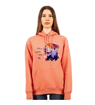 EMMUH - KÖPEK HOODIELERI Dijital Baskılı UNISEX (Pembe)