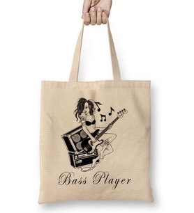 Bass Player Baixista SlaPBass BR Bez Çanta Uzun Saplı