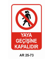 İŞ GÜVENLİĞİ UYARI LEVHASI 1 ADET PVC 21 X 29CM