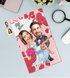 Kişiye Özel 240 Parça Çift Temalı Karikatürlü Puzzle