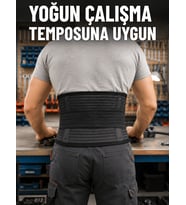 Bel Destek Korsesi Çift Sıkma Bantlı Ayarlanabilir Elastik Bel Kemeri