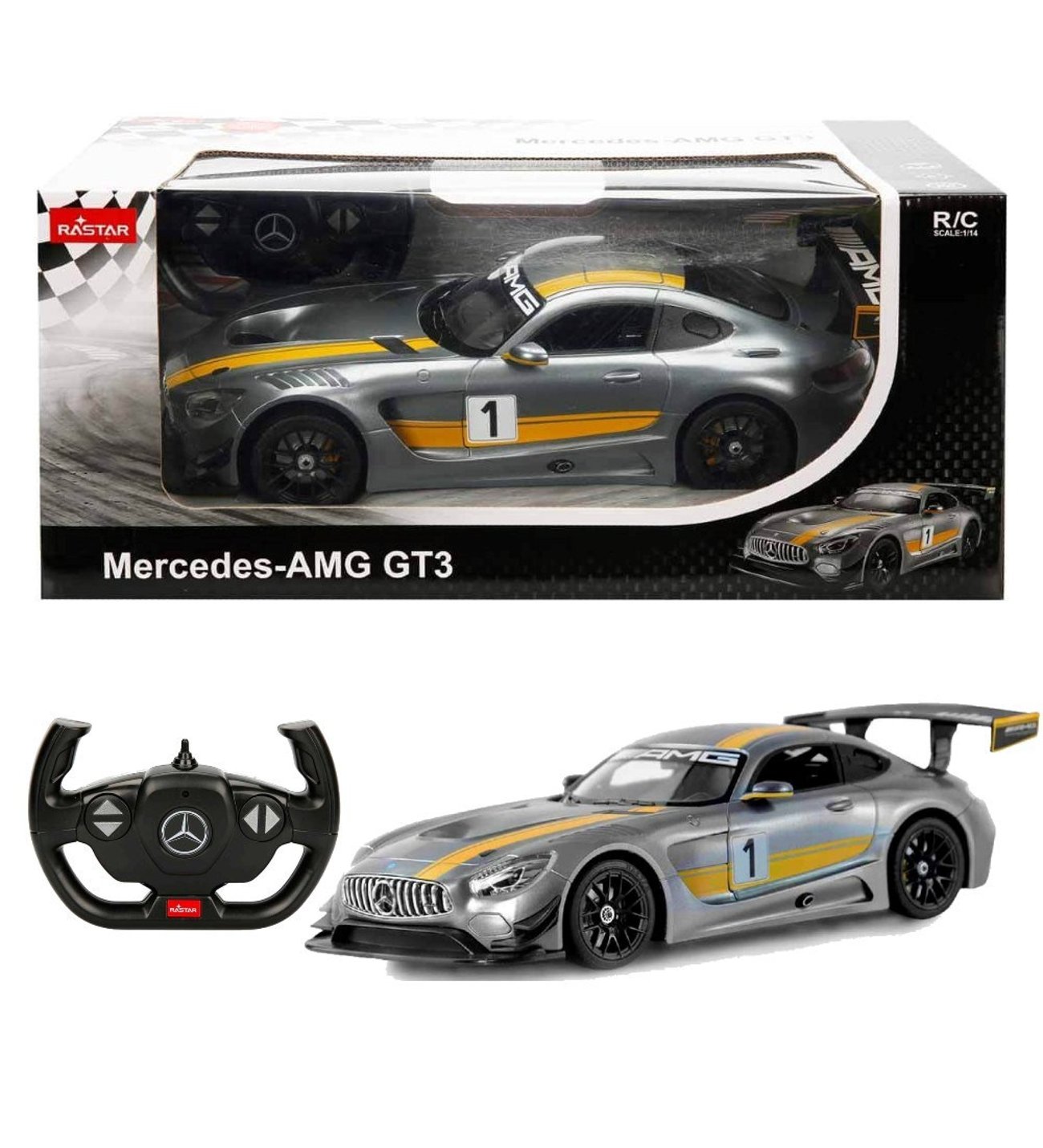 Rastar 1:14 Uzaktan Kumandalı Araba Mercedes Amg Gt3 34 Cm