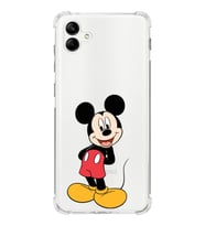 Samsung Galaxy A04  Köşe Korumalı Antişok Kapak Mickey Mouse Tasarımlı Şeffaf  Kılıf