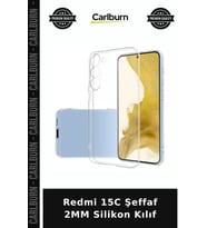 Redmi 15C Şeffaf 2MM Silikon Kılıf Telefon Koruma Cep Kapağı Akıllı Kap