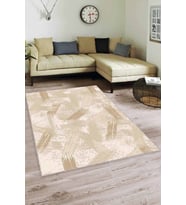 Bej Spor Kaymaz Tabanlı Makinede Yıkanabilir Halı FR06 - 100 x 160 cm