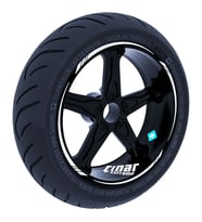 Reflektif Gri 4 Parçalı Keskin Jant Şeridi Sticker Reflektif, Floresan, Özel Ren