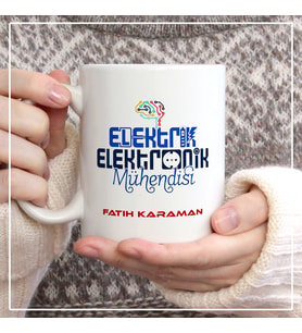 Kişiye Özel Elektirik Mühendisi Kupa Bardak