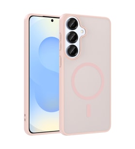 Lexroo Galaxy S26 Plus Kılıf M-safe Şarj Özellikli Babet Kılıf - Pembe