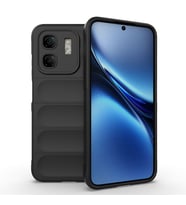 Infinix Hot 50i 4G Uyumlu Kılıf Esnek TPU Oyuklu Arka Yüzey Tasarımlı Zore Etnik Silikon Kapak (Siyah)