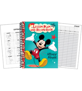 (Mickey Mouse) - Mickey 40 Week Lesson Plan and Record Book, Measures 22cm x 28cm
