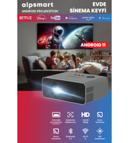 Taşınabilir Android Projeksiyon 11, Yansıtma, Otomatik Odak, Wifi 6