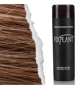 Fixplant Saç Dolgunlaştırıcı Topik 28 Gr. - Seyrek Saçlar için Saç Tozu - Fixplant Saç Fiberi - Açık Kahve