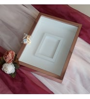 30x40 Cm Ledli Rose Pleksi Kaplı Fotoğraf Bölümlü Tasarım Gül Kutusu Anı Çerçevesi! İsimsiz(Fotoğraf Hediye)
