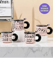 Love Temalı Romantik Seramik Kupa