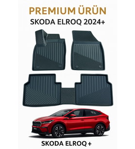 Skoda Elroq 2024+ Uyumlu 3D Oto Paspas Premium