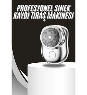 Kablosuz Tıraş Makinesi Günlük Hızlı Taşınabilir Şarjlı Yuvarlak Paslanmaz Çelik