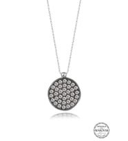 Swarovski Crystal Kadın Yuvarlak Gümüş Kolye