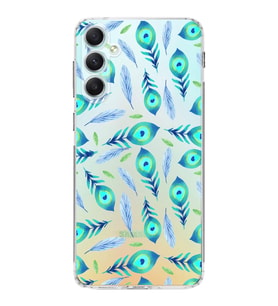 PrintiFy Samsung Galaxy A34 ile Uyumlu Nazar Boncuğu 3 Baskılı Kamera Korumalı Şeffaf Silikon Kılıf