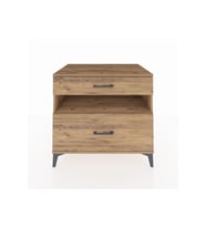 Kronos Şifonyer Tek Raflı 2 Çekmeceli 88x59x80 Çam-Çam