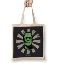 Frankenstein Retro Japanese Bez Çanta Uzun Saplı