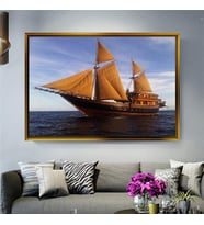 Altın Çerçeveli dekoratif tablo l960 (Gold)